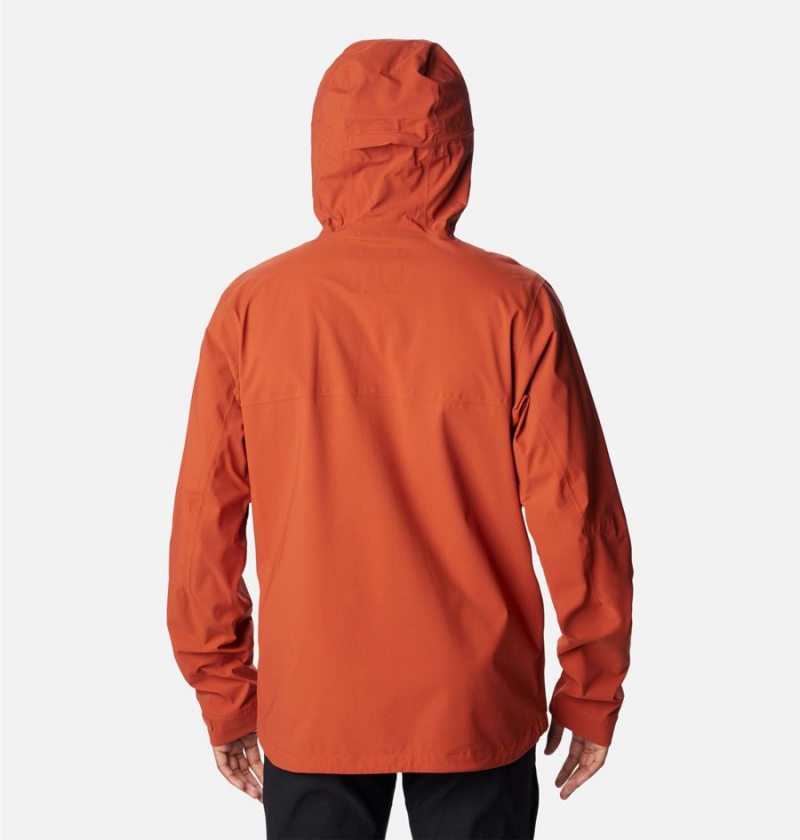 Red Columbia Omni-Tech Ampli-Dry Shell Men's Rain Jacket | 97025ZRJA