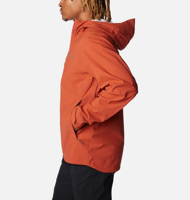 Red Columbia Omni-Tech Ampli-Dry Shell Men's Rain Jacket | 97025ZRJA