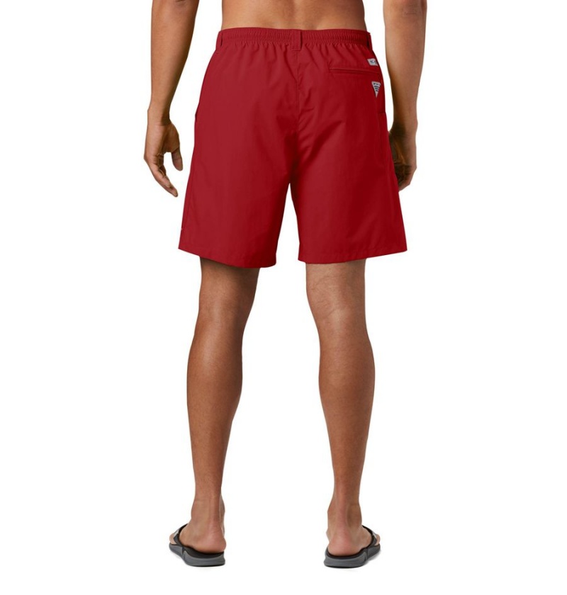 Red Columbia PFG Backcast III Water Men's Shorts | 40892UYAN