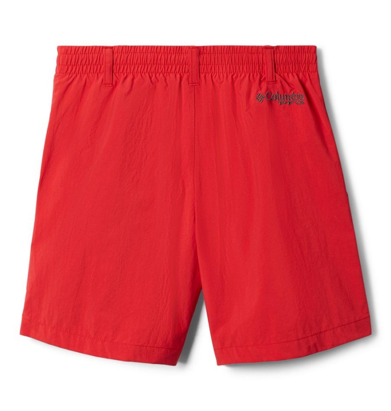 Red Columbia PFG Backcast Kids' Shorts | 10397KEHS