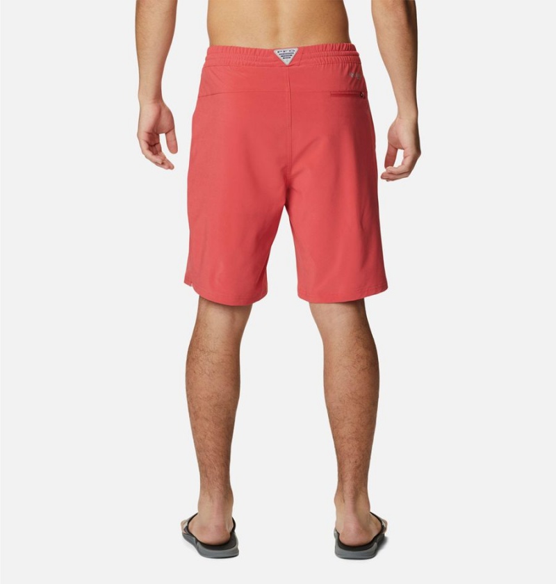 Red Columbia PFG Slack Tide Hybrid Water Men's Shorts | 14297EJYU