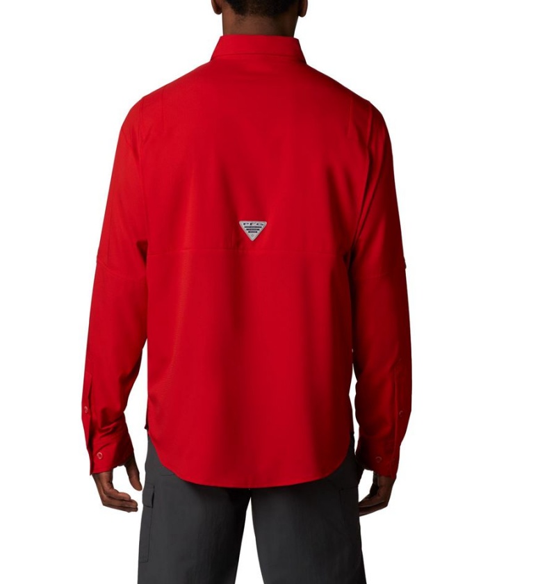 Red Columbia PFG Tamiami II Long Sleeve Men's Shirt | 53401MJTR