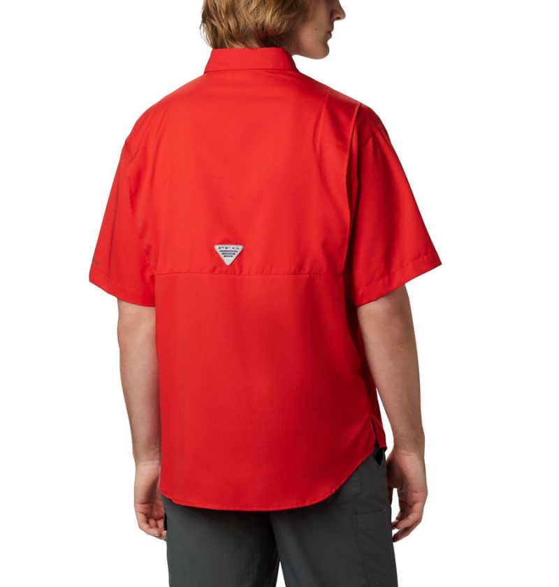 Red Columbia PFG Tamiami II Short Sleeve Men's Shirt | 92543TXRJ