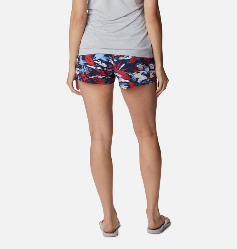 Red Columbia PFG Tidal II Women's Shorts | 45798CLZM