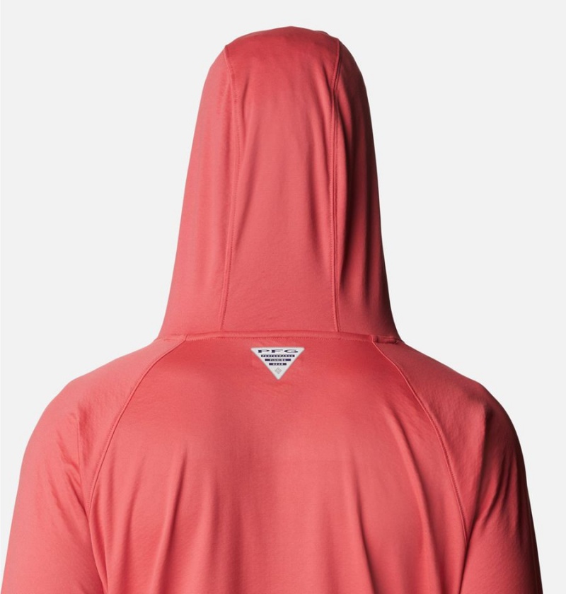 Red Columbia PFG Zero Rules Ice Men's Hoodie | 79280KDTH