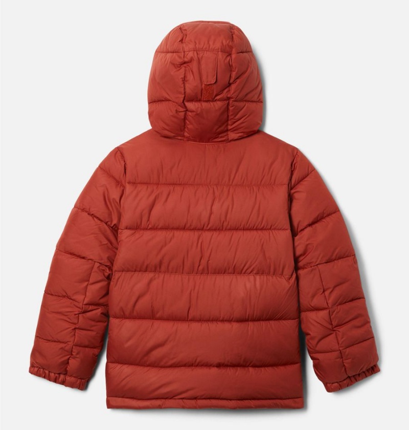 Red Columbia Pike Lake II Hooded Kids' Jacket | 39758OWTM