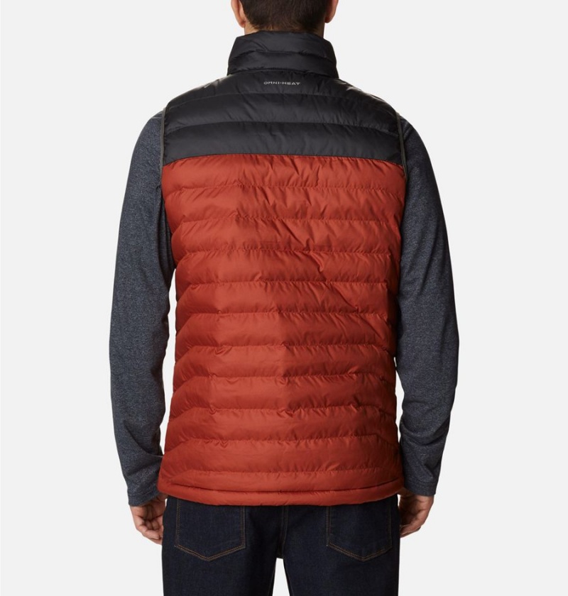 Red Columbia Powder Lite Men's Vest | 25789OAWD