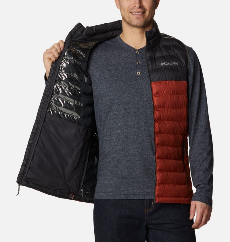 Red Columbia Powder Lite Men's Vest | 25789OAWD