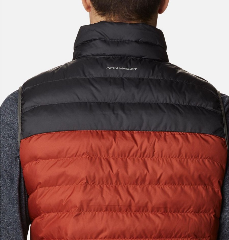 Red Columbia Powder Lite Men's Vest | 25789OAWD