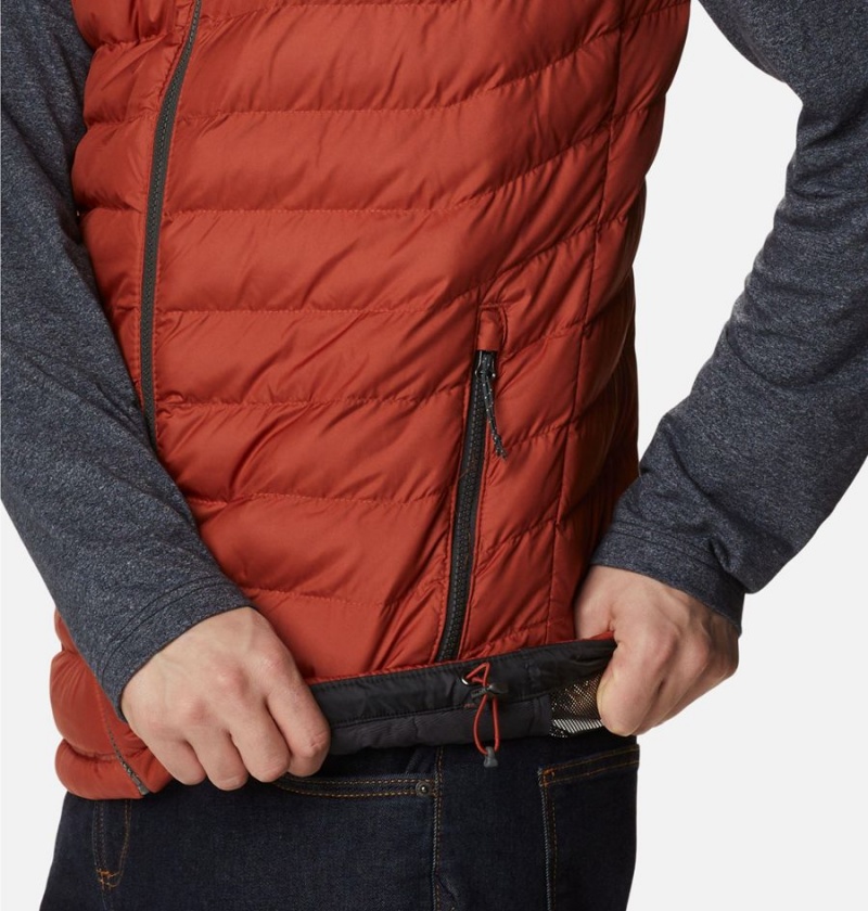 Red Columbia Powder Lite Men's Vest | 25789OAWD