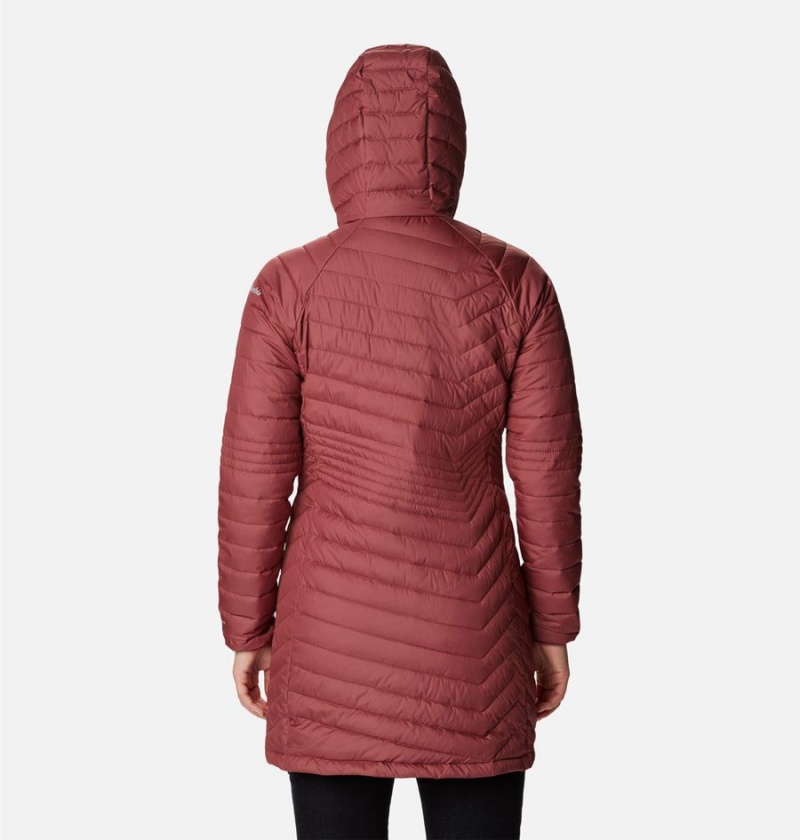 Red Columbia Powder Lite Mid Women's Puffer Jacket | 71960DGVK