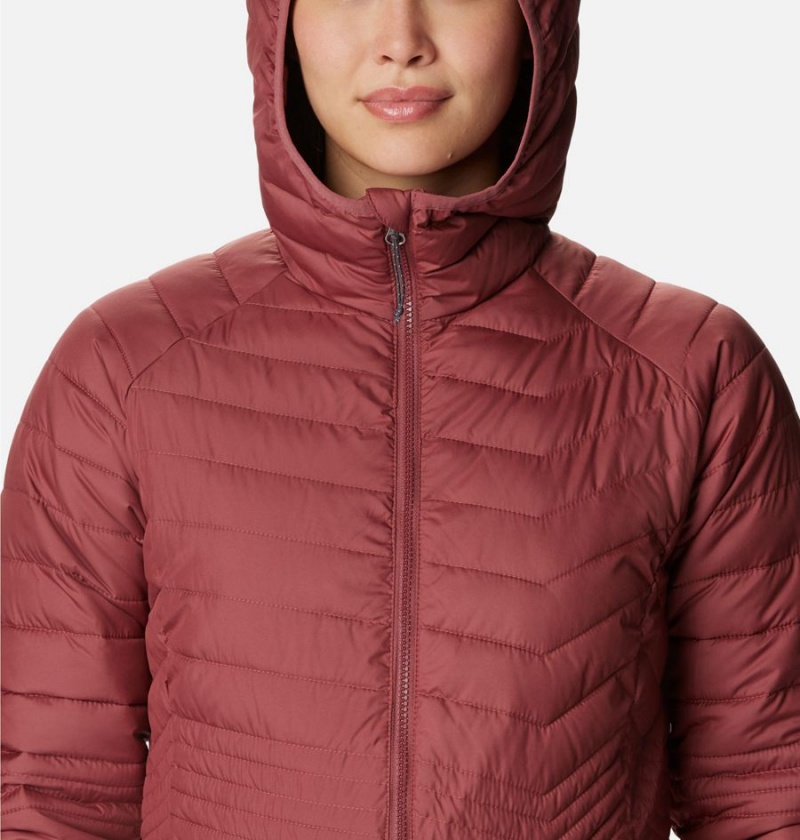 Red Columbia Powder Lite Mid Women's Puffer Jacket | 71960DGVK