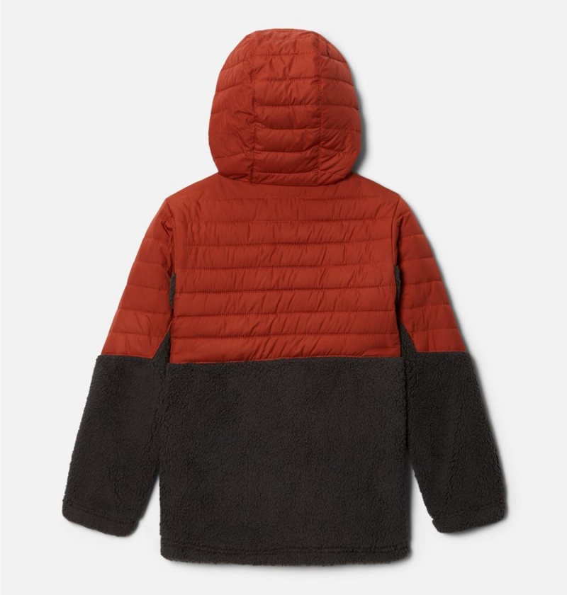 Red Columbia Powder Lite Novelty Hooded Kids' Jacket | 87403LTRU