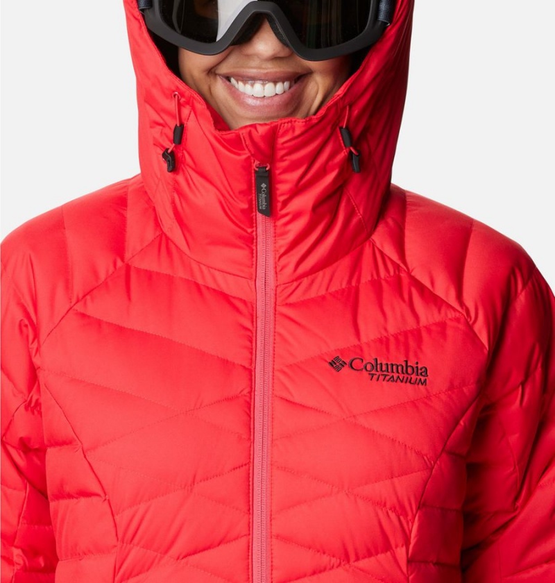 Red Columbia Roaring Fork Women's Puffer Jacket | 41037HPSE