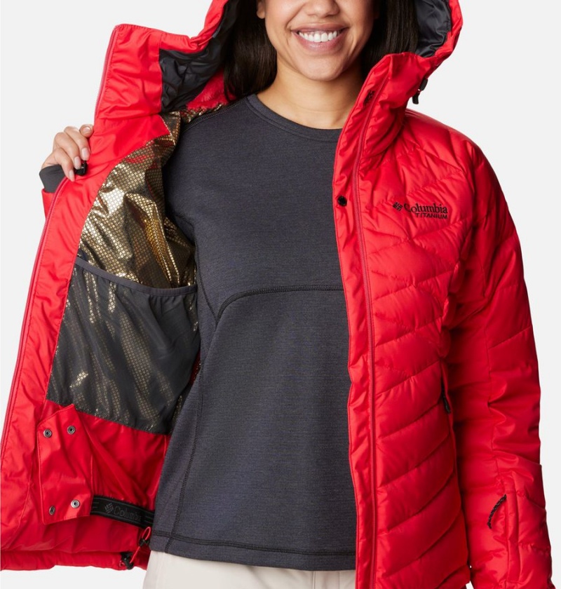 Red Columbia Roaring Fork Women's Puffer Jacket | 41037HPSE