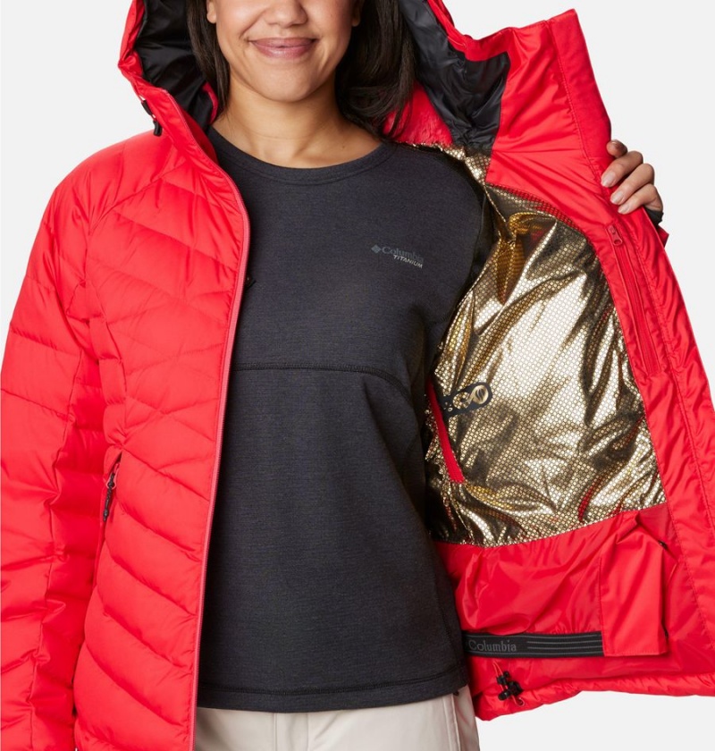 Red Columbia Roaring Fork Women's Puffer Jacket | 41037HPSE