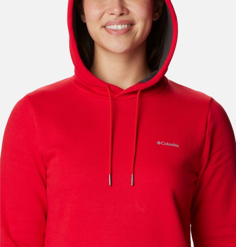 Red Columbia Rush Valley Long Women's Hoodie | 48397JMCV