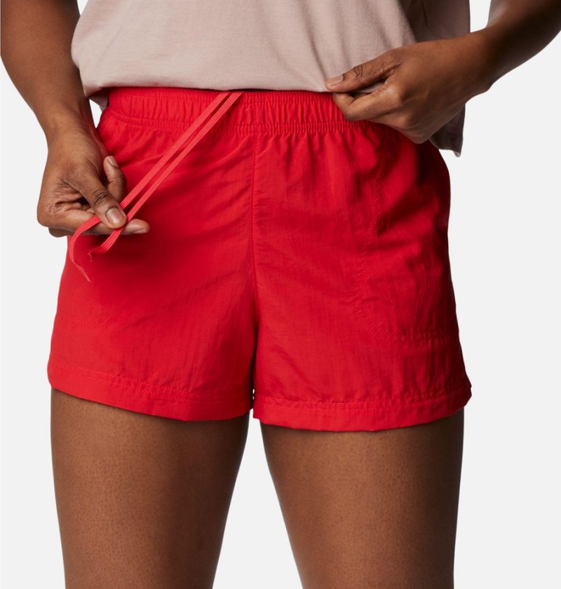 Red Columbia Sandy River Women's Shorts | 65890IJMB