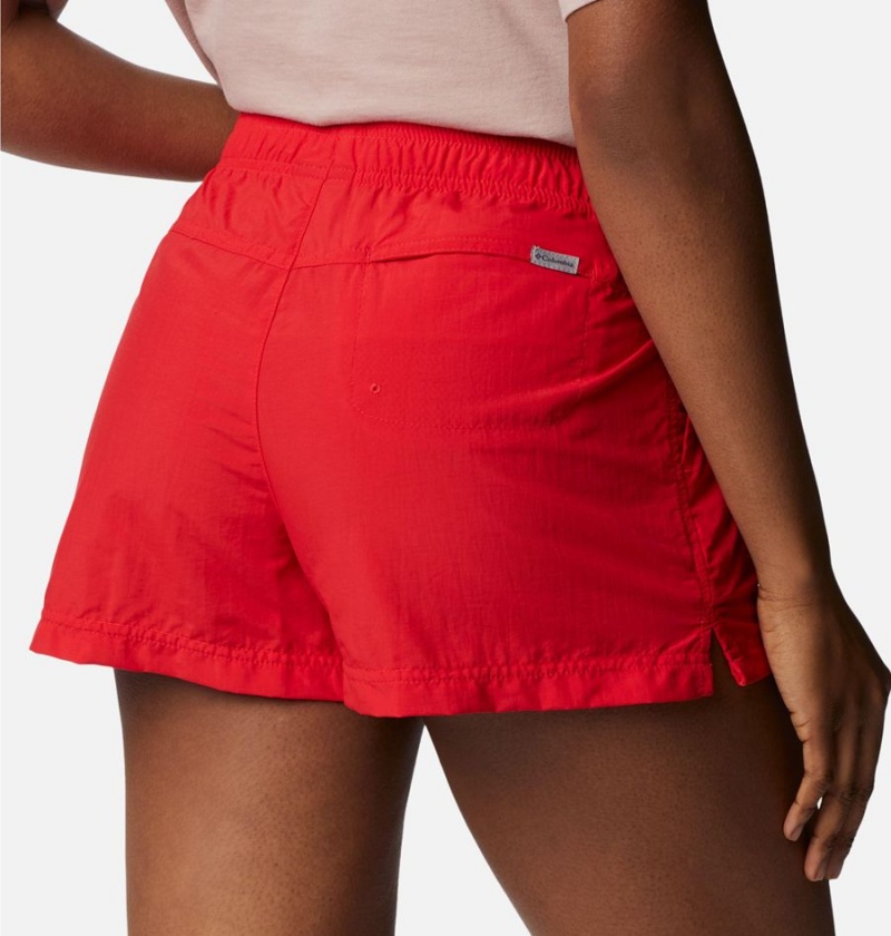 Red Columbia Sandy River Women's Shorts | 65890IJMB