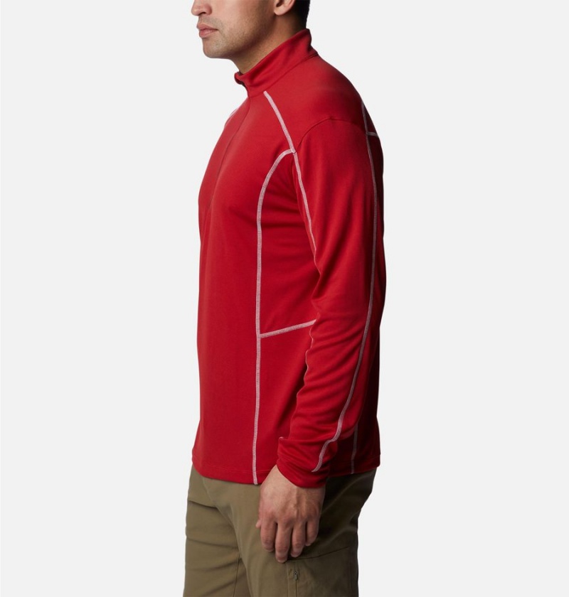 Red Columbia Shotgun Quarter Zip Golf Men's Pullover | 39741GBFY