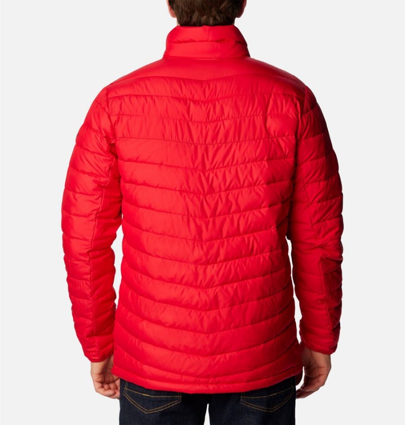 Red Columbia Slope Edge Insulated Men's Puffer Jacket | 87649VXSF