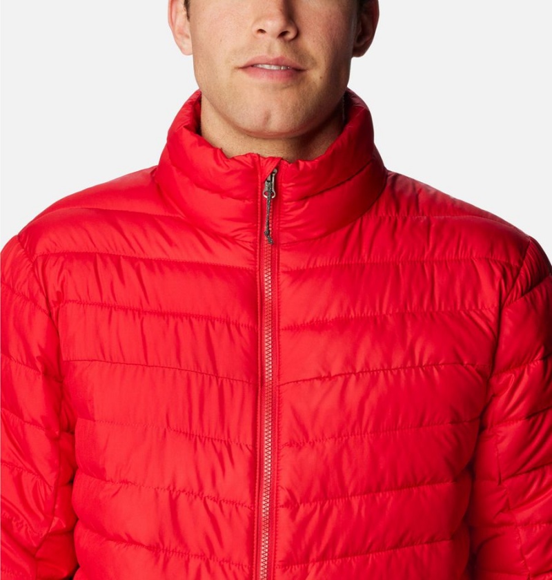 Red Columbia Slope Edge Insulated Men's Puffer Jacket | 87649VXSF