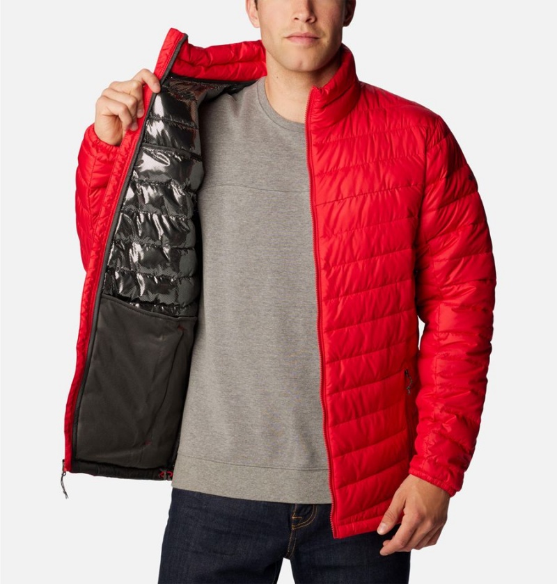 Red Columbia Slope Edge Insulated Men's Puffer Jacket | 87649VXSF