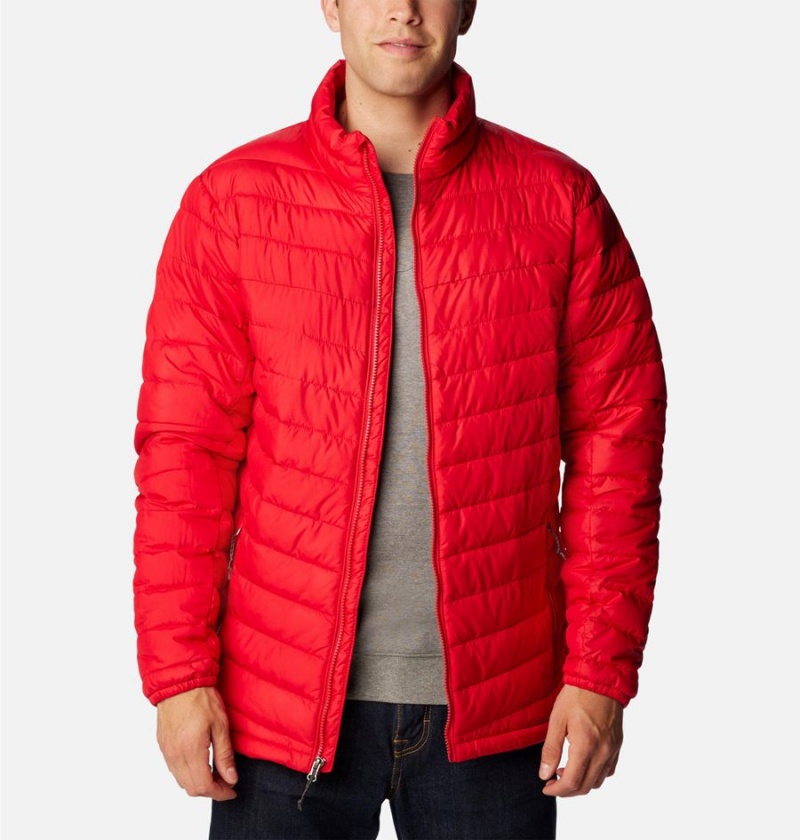 Red Columbia Slope Edge Insulated Men's Puffer Jacket | 87649VXSF