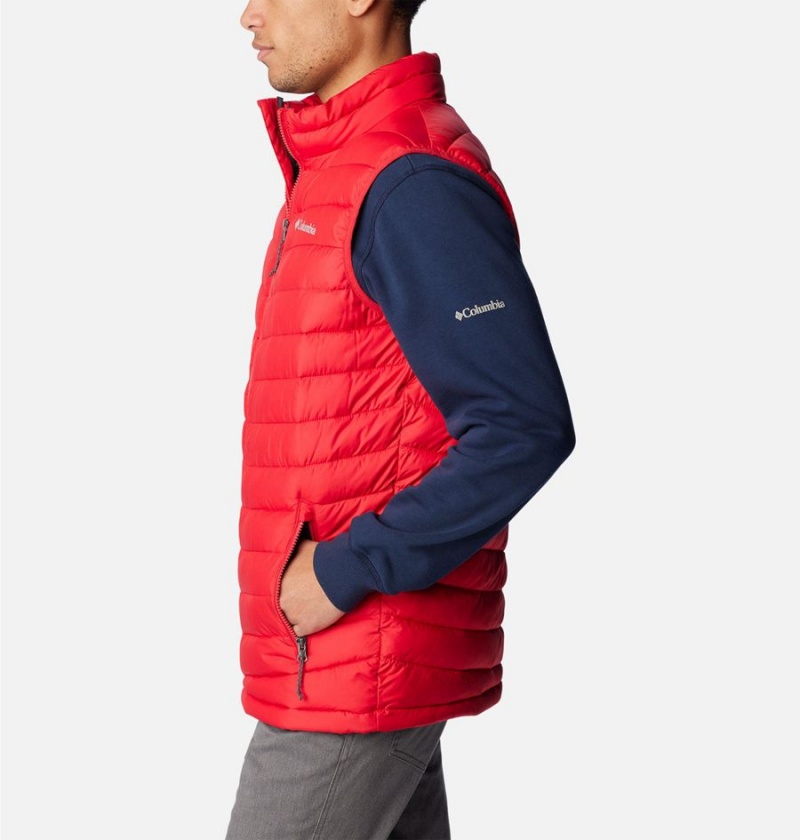 Red Columbia Slope Edge Men's Vest | 02956KUFM