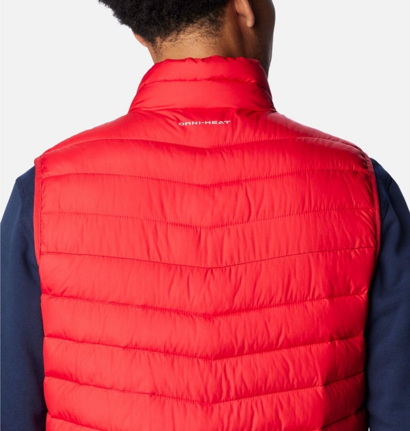 Red Columbia Slope Edge Men's Vest | 02956KUFM