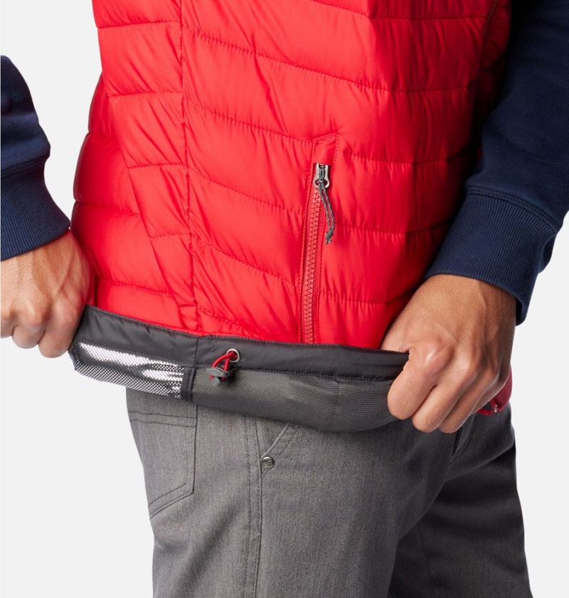 Red Columbia Slope Edge Men's Vest | 02956KUFM