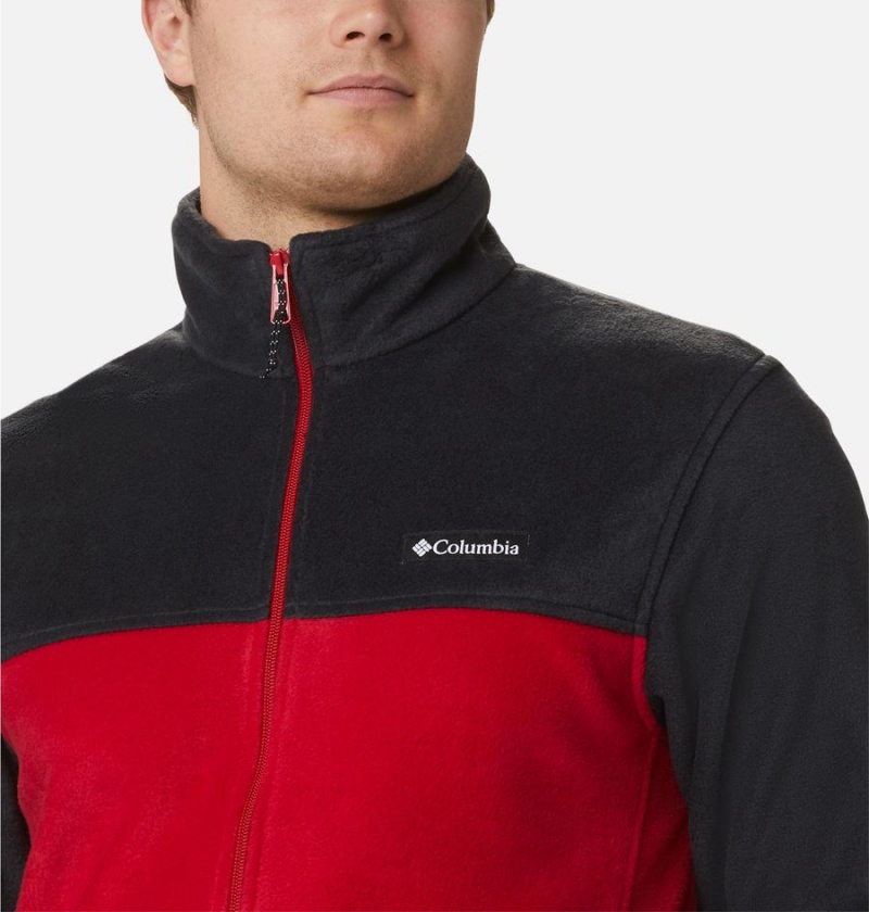 Red Columbia Steens Mountain 2.0 Full Zip Men's Fleece Jacket | 72946HAFG