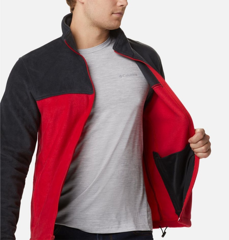 Red Columbia Steens Mountain 2.0 Full Zip Men's Fleece Jacket | 72946HAFG