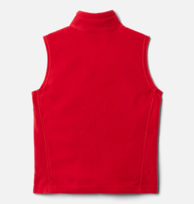 Red Columbia Steens Mountain Fleece Kids' Vest | 85241TBES