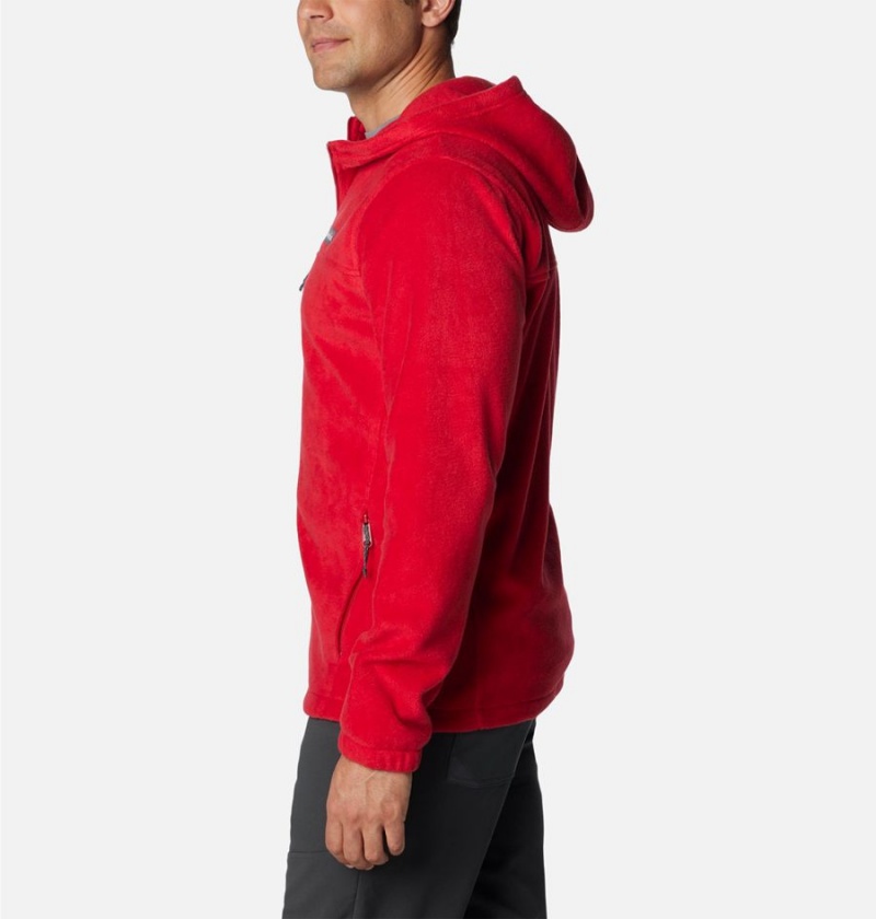 Red Columbia Steens Mountain Full Zip Hoodie Men's Fleece Jacket | 98261BEFA