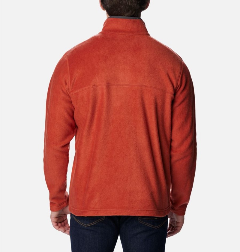 Red Columbia Steens Mountain Half Snap Fleece Men's Pullover | 50173FITE