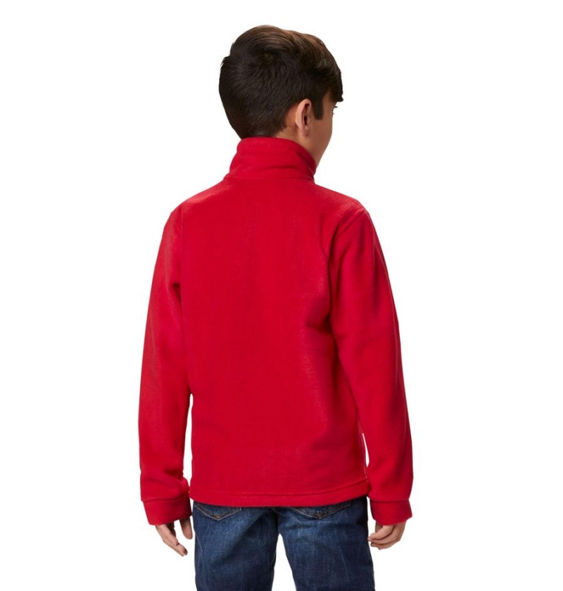 Red Columbia Steens Mountain II Fleece Kids' Jacket | 42798OYDG