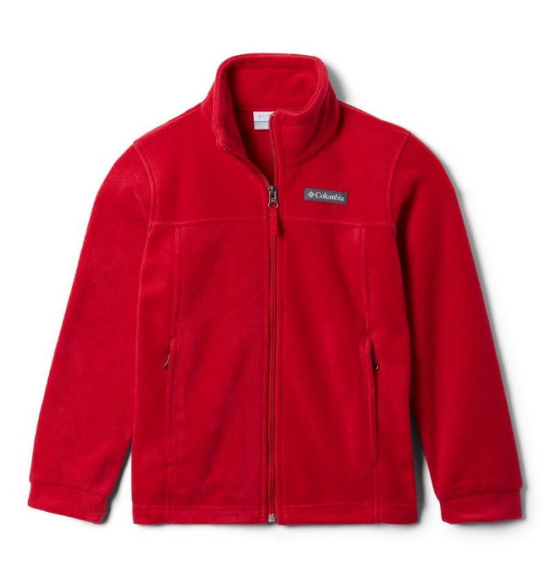 Red Columbia Steens Mountain II Fleece Kids\' Jacket | 42798OYDG