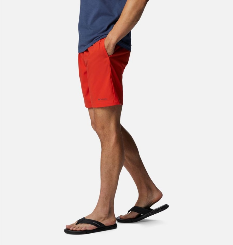 Red Columbia Summertide Stretch Men's Shorts | 84321MQEZ