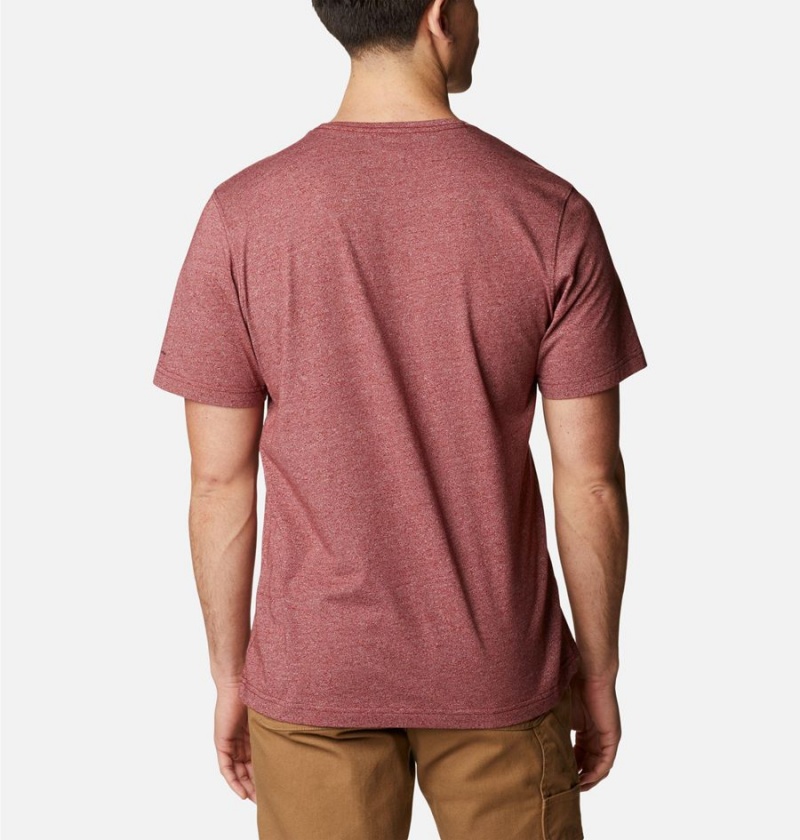 Red Columbia Thistletown Hills Short Sleeve Men's T-Shirt | 38401RTIX