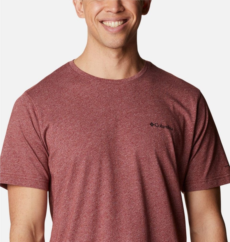 Red Columbia Thistletown Hills Short Sleeve Men's T-Shirt | 38401RTIX