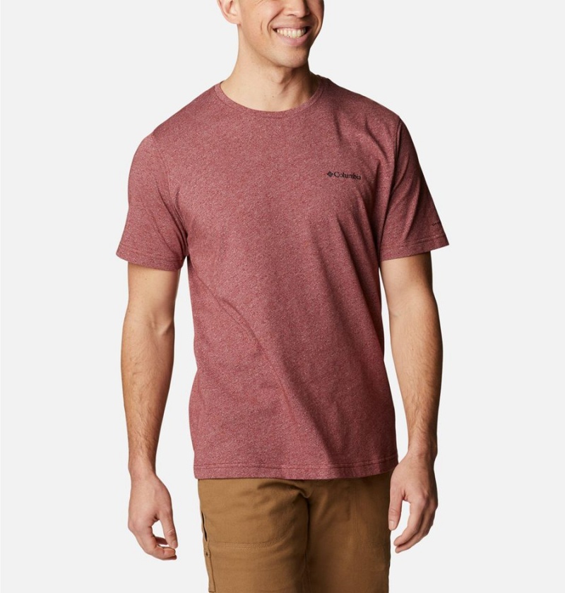 Red Columbia Thistletown Hills Short Sleeve Men's T-Shirt | 38401RTIX