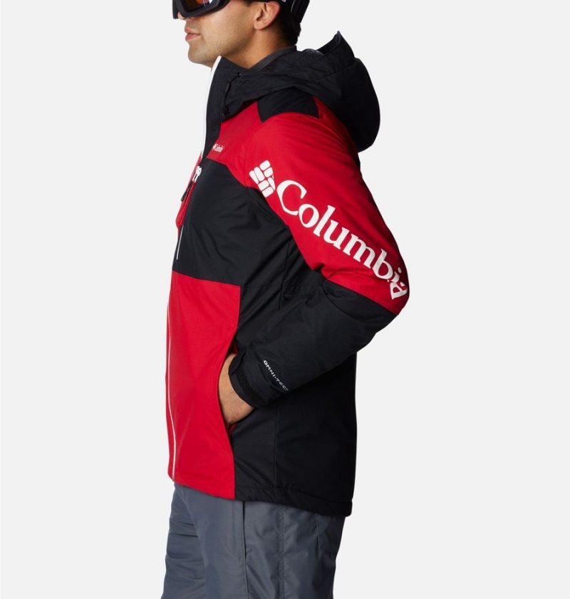 Red Columbia Timberturner II Men's Ski Jacket | 65089NKVX