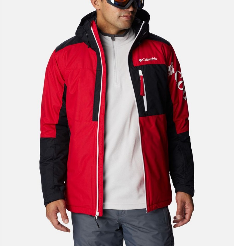 Red Columbia Timberturner II Men's Ski Jacket | 65089NKVX