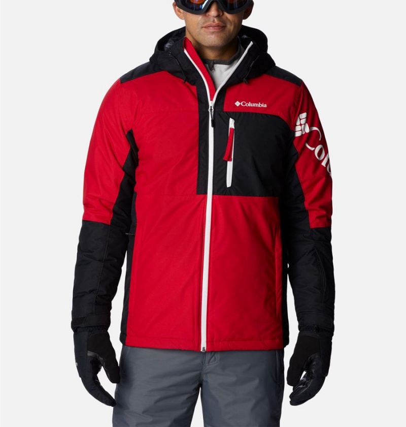 Red Columbia Timberturner II Men\'s Ski Jacket | 65089NKVX