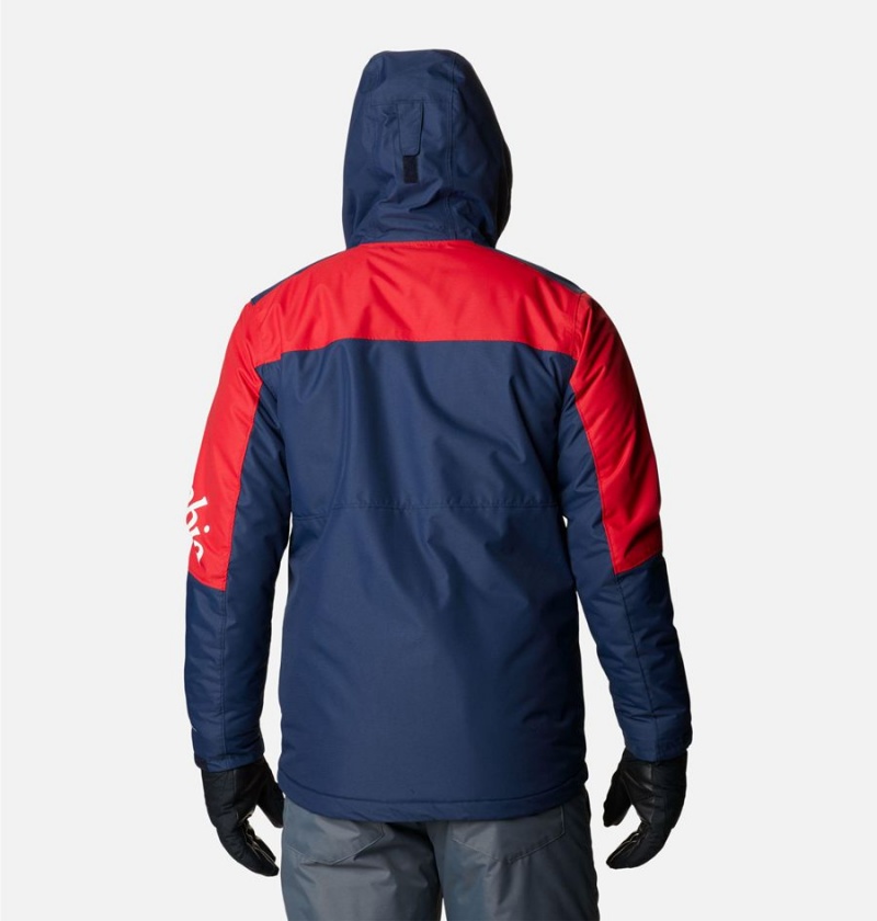 Red Columbia Timberturner II Men's Ski Jacket | 43950QMJY