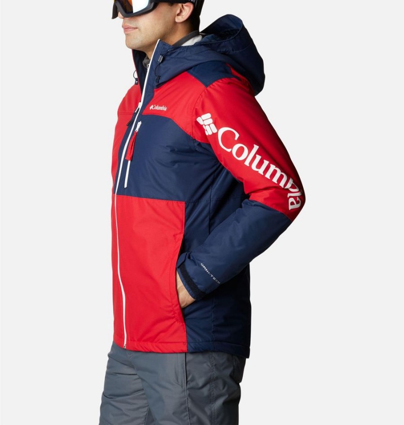 Red Columbia Timberturner II Men's Ski Jacket | 43950QMJY