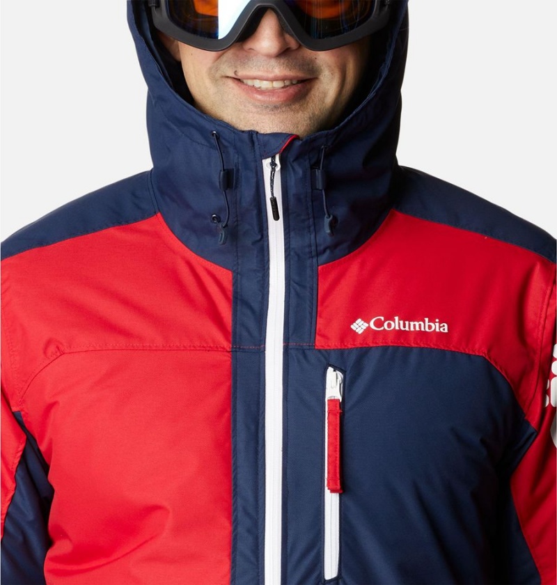 Red Columbia Timberturner II Men's Ski Jacket | 43950QMJY