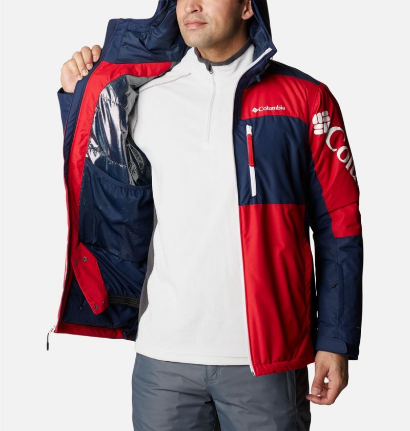 Red Columbia Timberturner II Men's Ski Jacket | 43950QMJY