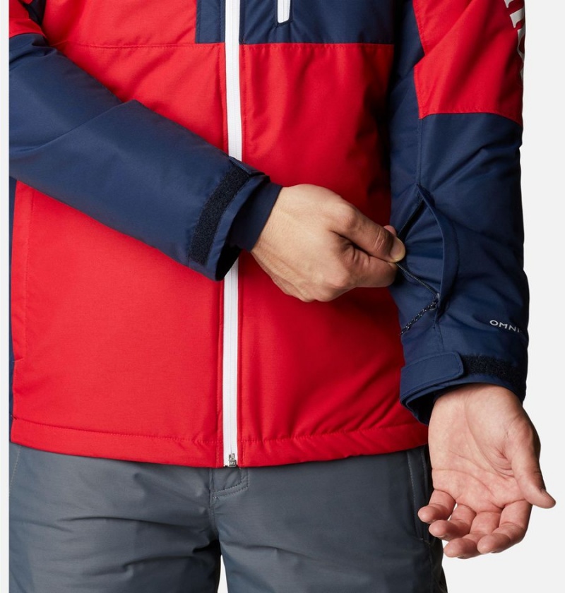 Red Columbia Timberturner II Men's Ski Jacket | 43950QMJY